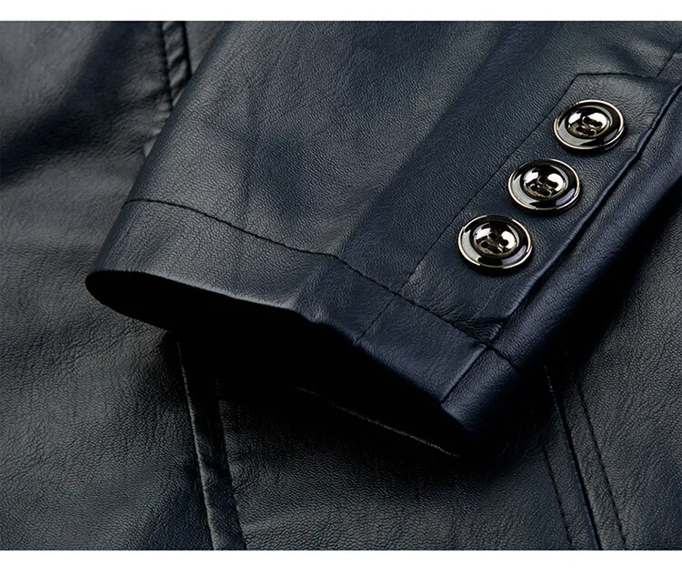 Men Pu Blazers New Korean Style Slim Fashion Leather Coat Streetwear Dress  Suit Coat Mens Jackets Lapel Business Leather Jackets - AliExpress 200000343