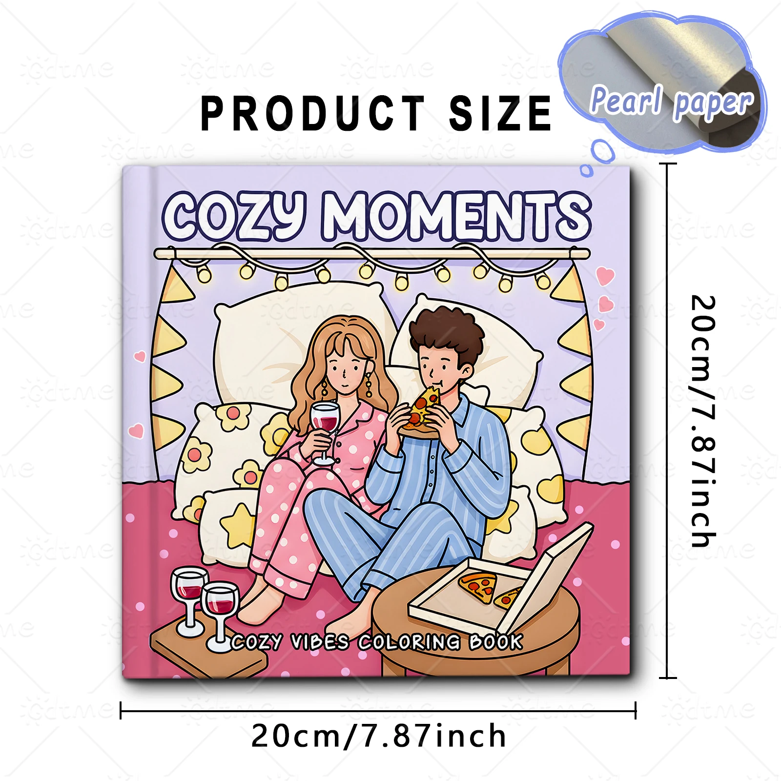 COZY MOMENTS Malbuch für Erwachsene mit niedlichen, gemütlichen täglichen Aktivitäten zur Entspannung (Cozy Spaces Coloring) – Detail 3