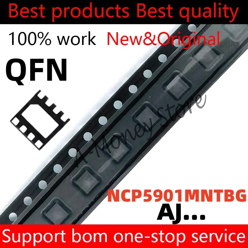 (5-10pcs)NCP5901 NCP5901MNTBG (AH6 AHL AH3 AJ4 AJ2 AJ... AH...) QFN-8