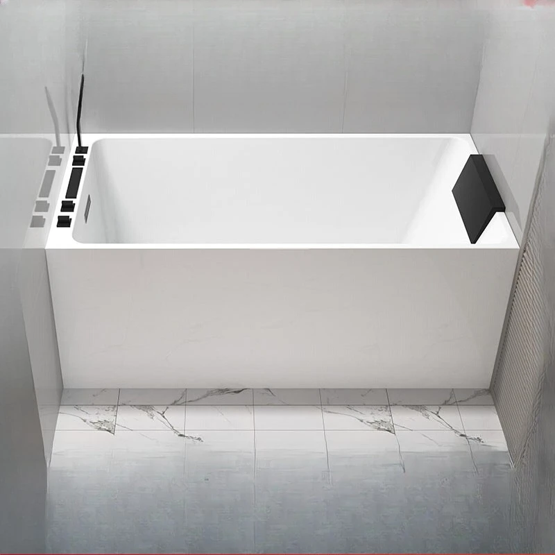 

Household Deep Soak to Shoulder Small Unit Freestanding Bathtub Multi-Size, Size Acrylic