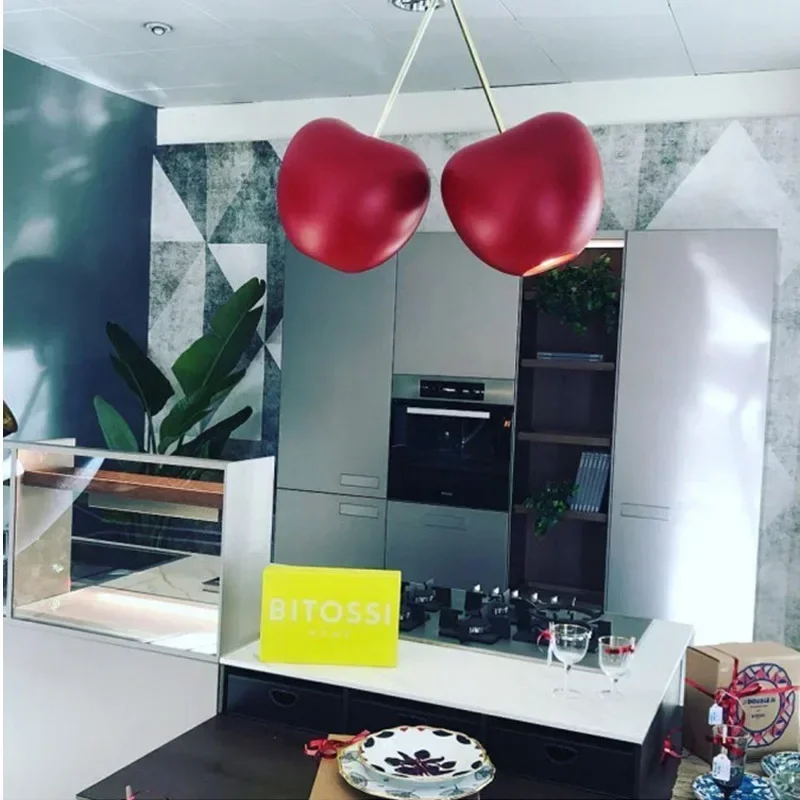 

Modern Chandelier Italian Designer Cherry Creative Light for Living Room Kitchen Table Children Bedroom Home Decor Pendant Lamp