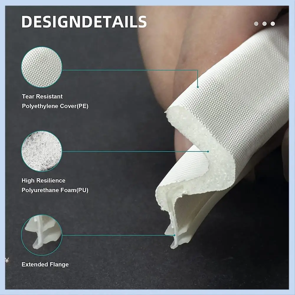 

AS633-Уплотнительная лента для зачистки погоды для дверей/Windows «Q» из пенопласта длиной 26 футов, уплотнения для установки слота для карт, большое пространство, легко разрезается