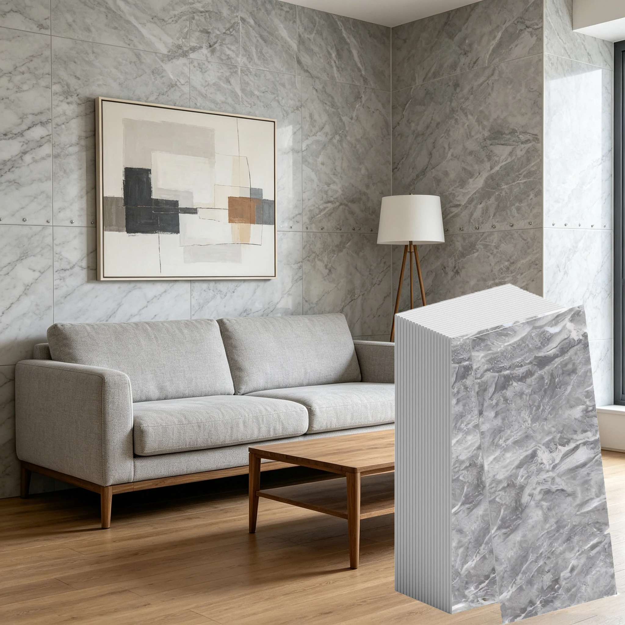 

Imitation Marble 3D Ceramic Tile Wall Renovation Decoration Stickers Waterproof Self-adhesive Homeelf-adhesive Wallpaper Decor