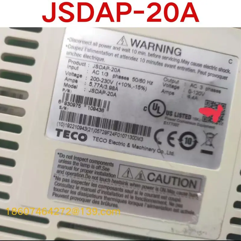 Second-hand test OK .Servo Drive JSDAP-20A