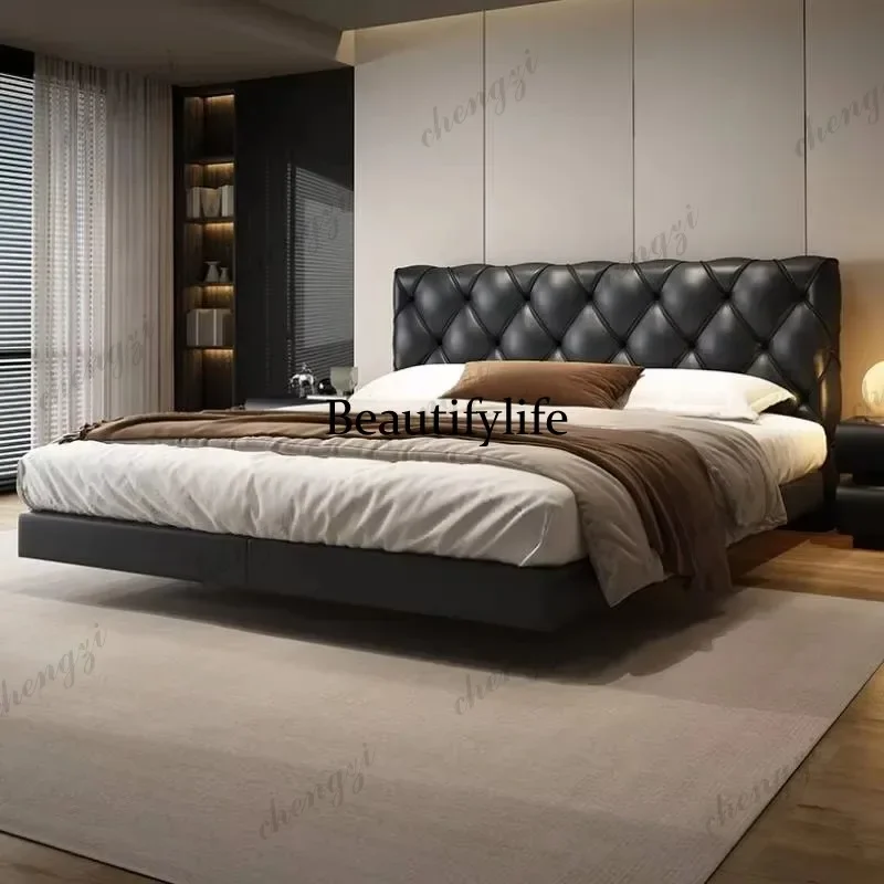 c139 Unique Pretty Double Bed Queen Nordic Elegant Modern Luxury Bedroom Bed Frame Bases Nightstands Cama Box Solteiro