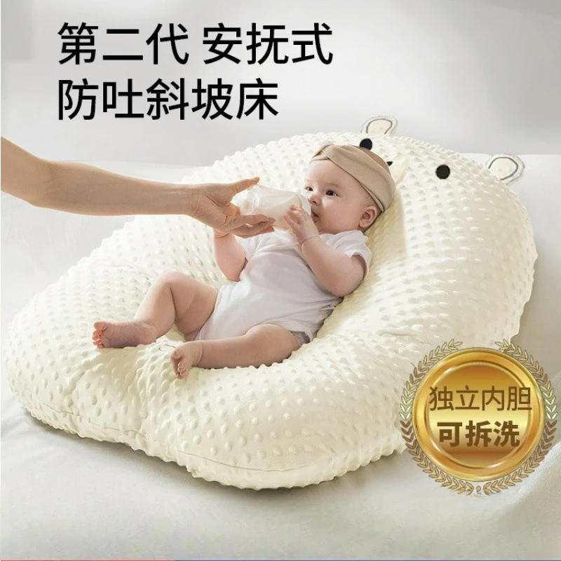 

Baby Anti Spitting Slope Pad Newborn Lying Feeding Device Anti Overflow Choking Slope Pillow Pregnant Woman Breastfeeding