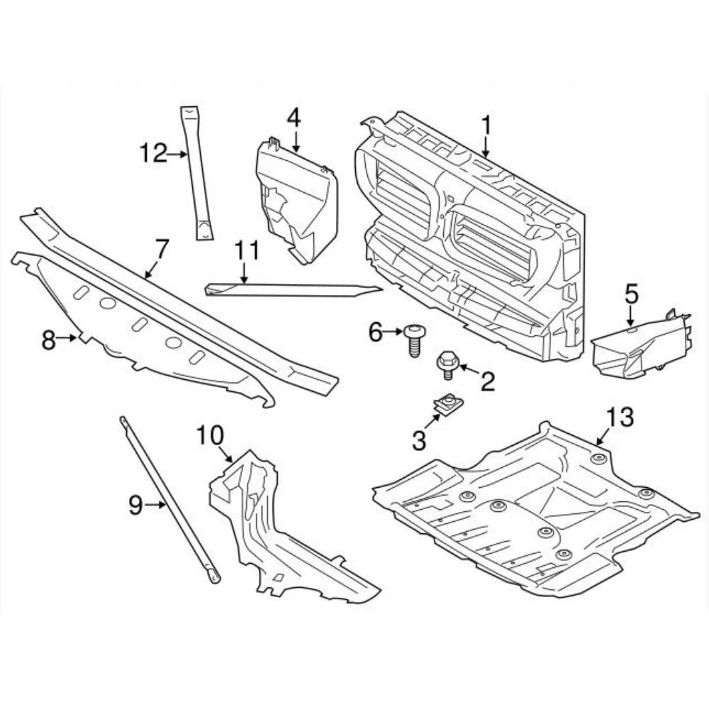 Untuk 2011-2019 BMW 5-6-7 Seri E63 F01 F02 F10 F18 520i 528i 535i 550i 640i 740i 730i Pelindung Mesin Otomotif 51757185113