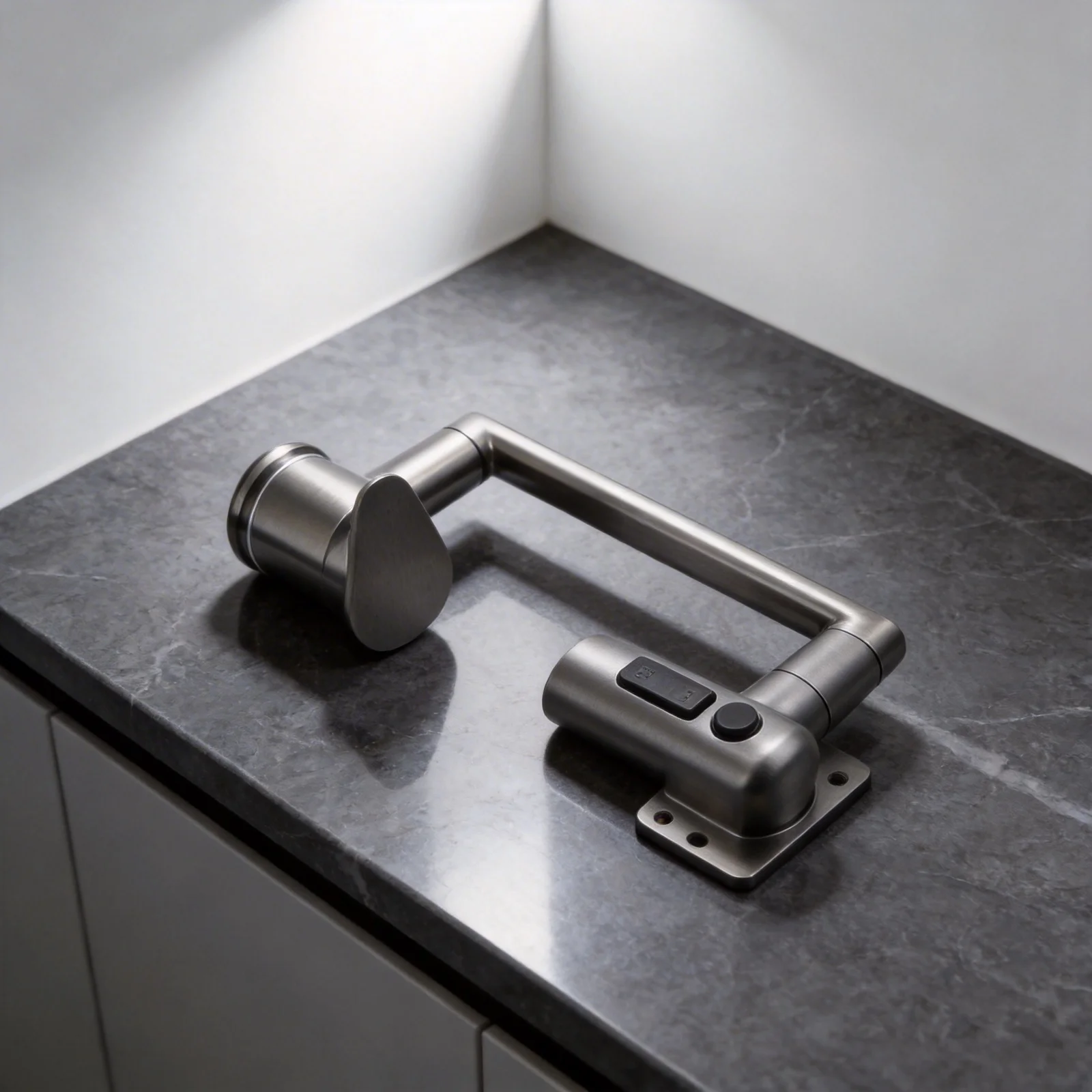 360 Degree Swiveling Kitchen Faucet with 3-Mode Spray and Folding Spout for Sink Use Made of 304 Stainless Steel