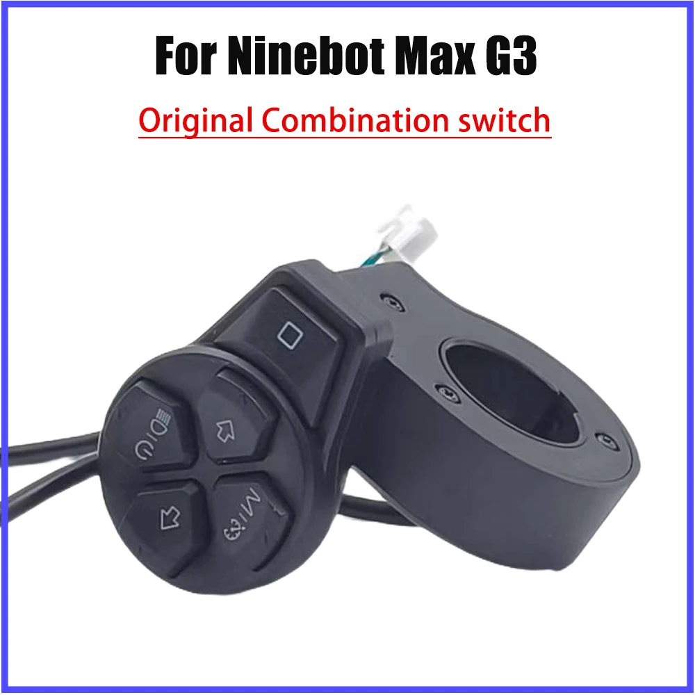 Original MaxG3 Electric Scooter Combination Switch For Segway Ninebot Max G3 Turn Signal Meter Rotary Knob Switch Parts
