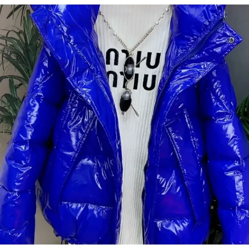 Wash Free Bright Face Cotton-padded Jacket Women's Short Jacket  New 2026 Thickened Bread Suit Small Korean Version Coat Winter