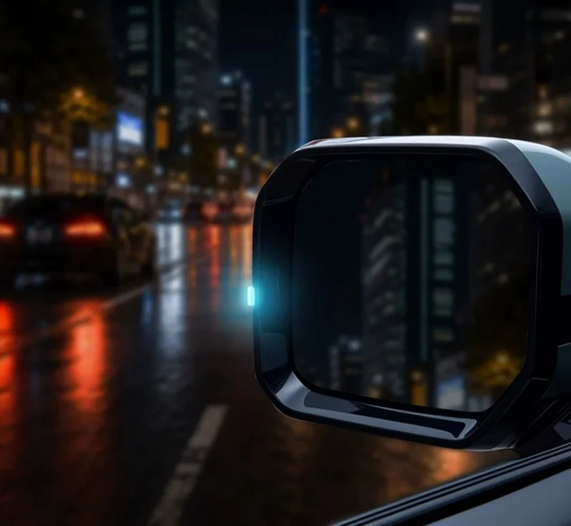 Car Rearview Mirror Visual Light Guide Block Fit for BYD Leopard 5 2024-2026 Modified Blue Light Light Guide Block Accessories