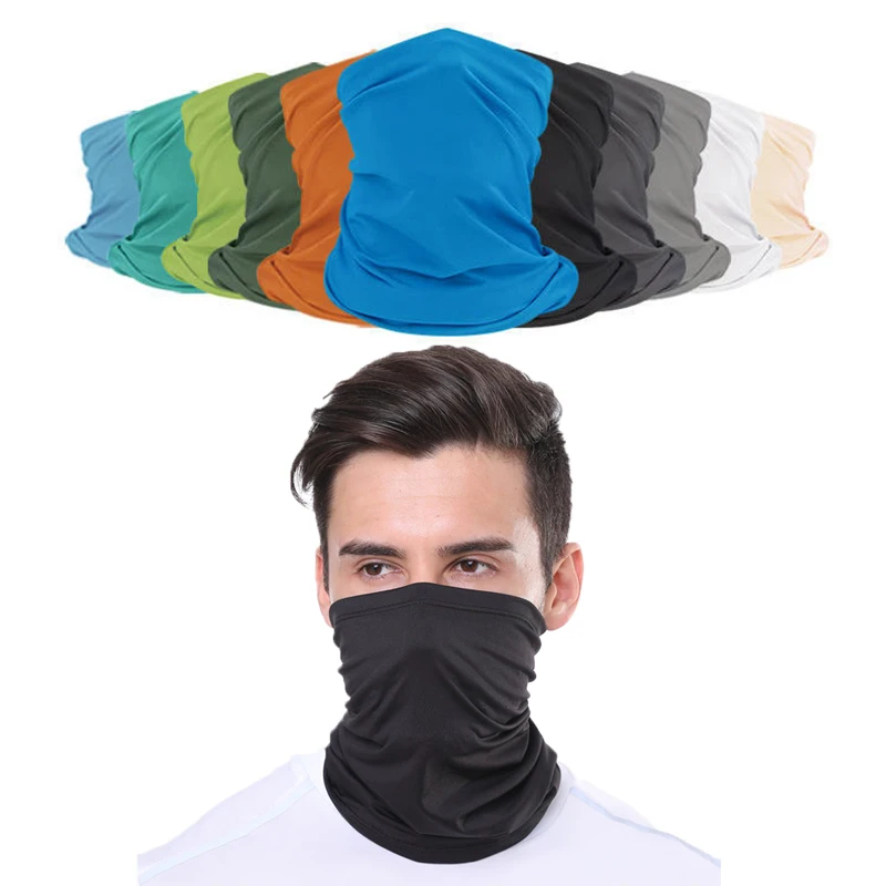 

Multiple Colors Bicycle Riding Sunscreen Ice Silk Scarf Scarf Outdoor Mountaineering Face Towel Multi-functional Riding Mask