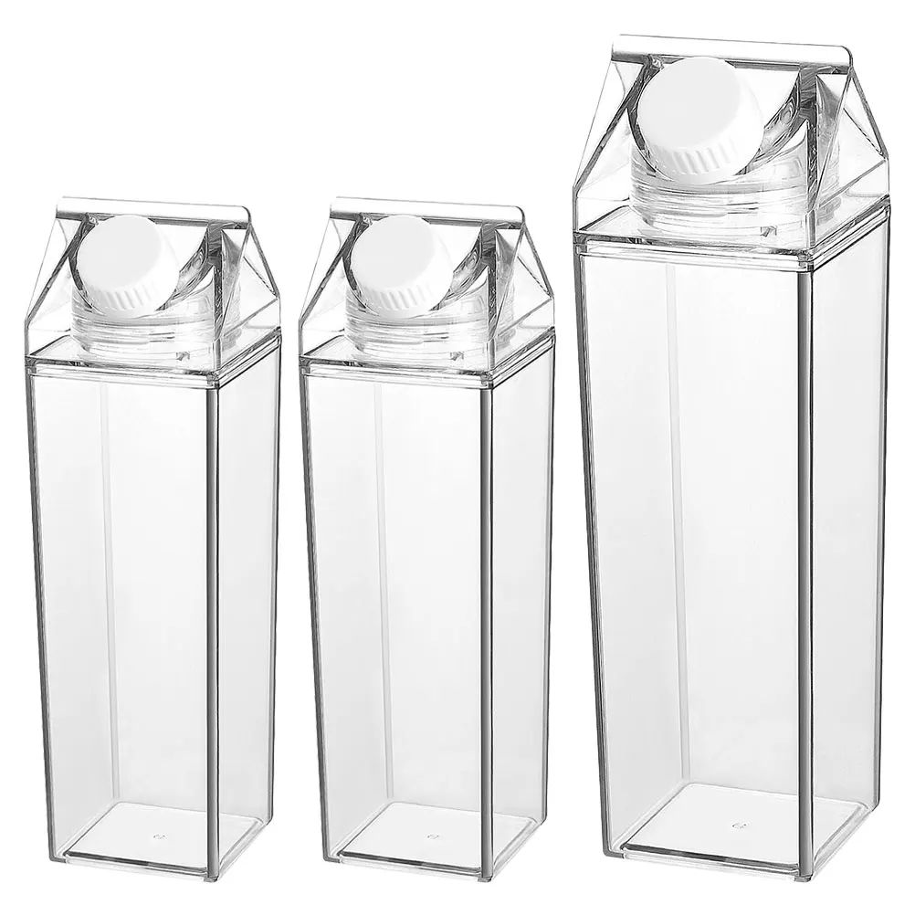 

Milk Cup Pcs Household Clear Water Bottles For School Clear Bottles Fridge Travel Leak Proof Lightweight Storage For School