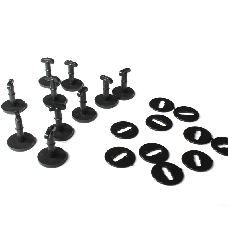 10PCS Black Floor Carpet Mat Clips Rivets Retainer Clips Trim for BMW E46/318I For Door Trim Panel Retainer