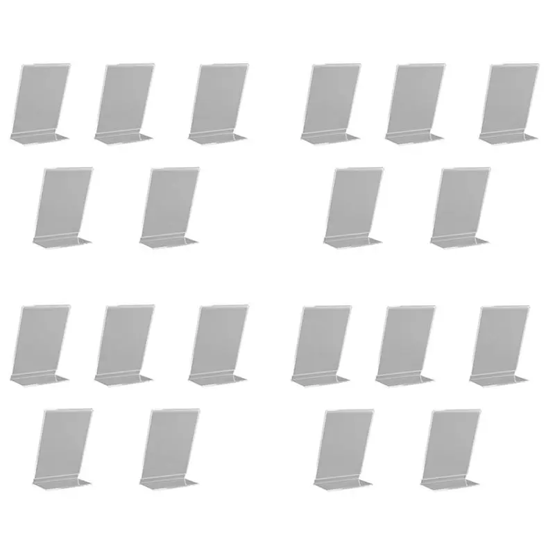 

Набор из 20 акриловых подставок для листовок и меню, настольные держатели для рекламных плакатов и сообщений для офиса и бизнеса