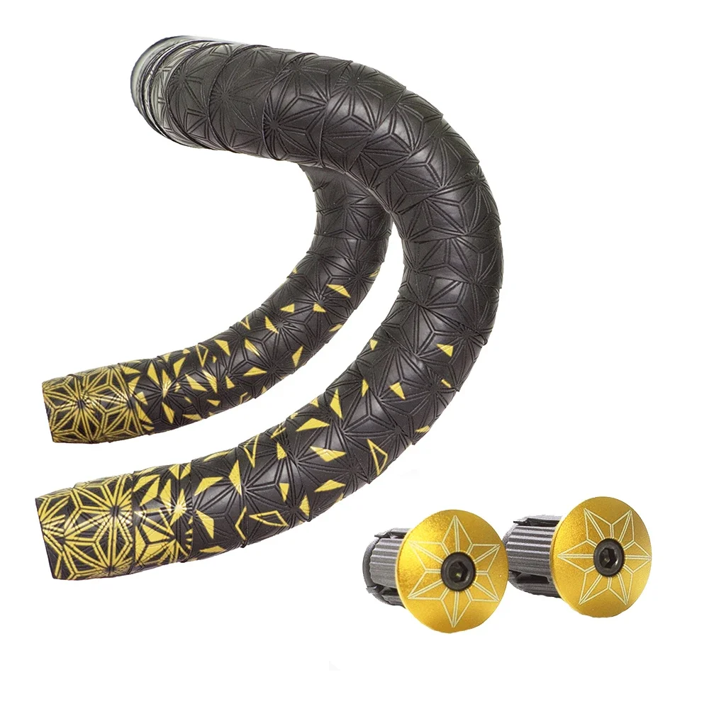 Rennrad-Lenkerband Super Sticky Kush Star Fade Lenkerband EVA/PU Fahrrad Anti-Rutsch Stoßdämpfer Wickelband Mit 1 Paar Lenkerstopfen – Detail 11