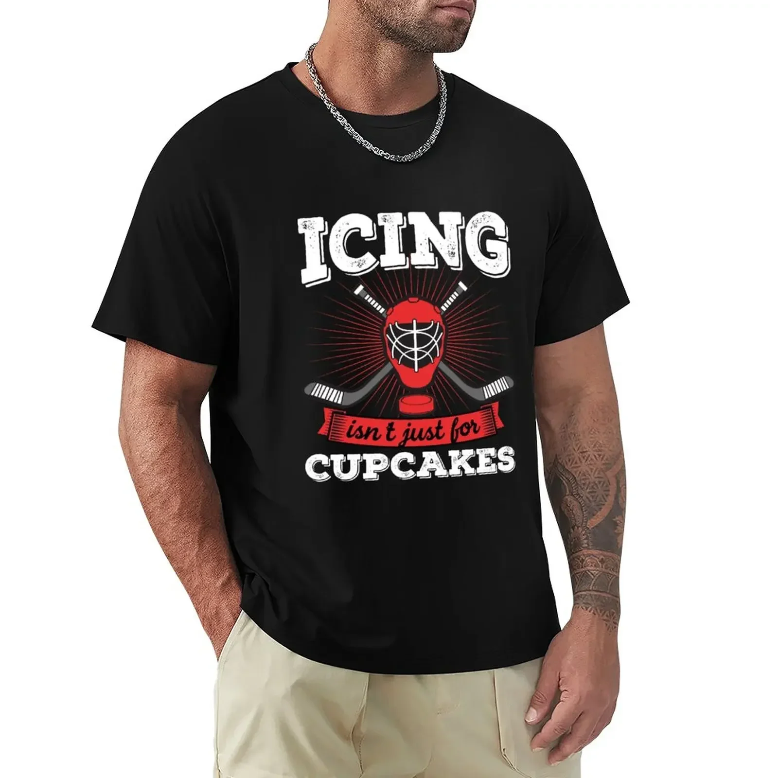 Funny Icing Isnt Just For Cupcakes Hockey Meme Gift T-Shirt graphic tee shirt anime tshirt mens graphic t-shirts anime