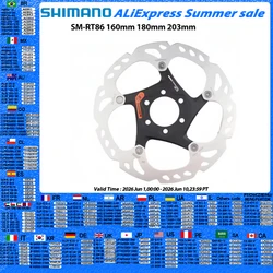 Shimano XT SM-RT86 SLX SM-RT76 SM-RT66 6 bolts Brake Disc For MTB Disc Brake Six Nails 160mm 180mm 203mm Brake Disc Brake Rotor