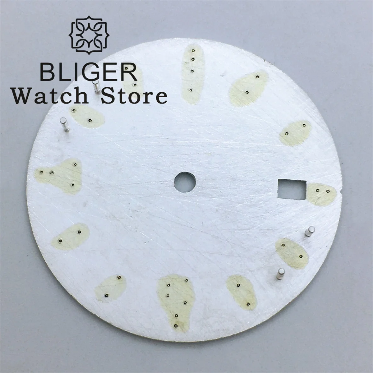 BLIGER 31mm Blue White Watch Dial Green Luminous Fit NH35 NH36 Movement