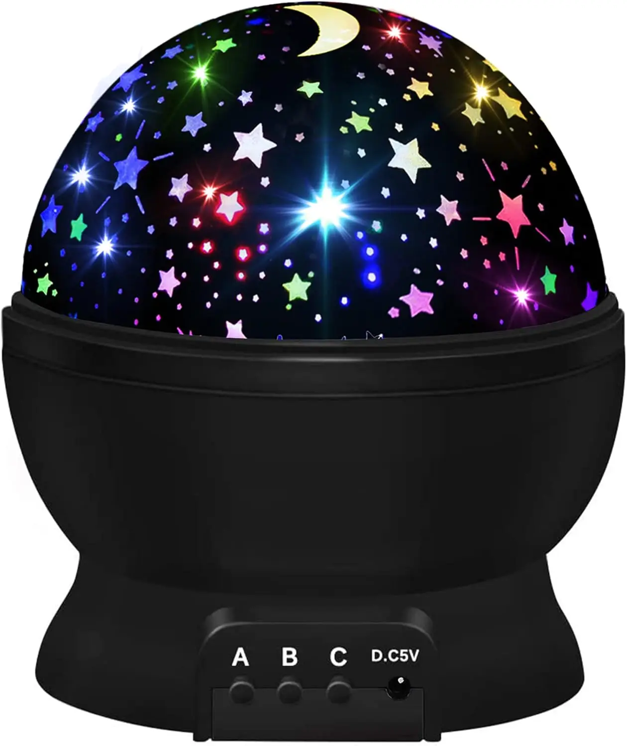 

Star Projector Night Light for Kids, 360° Rotation, 16 Colors, USB Powered