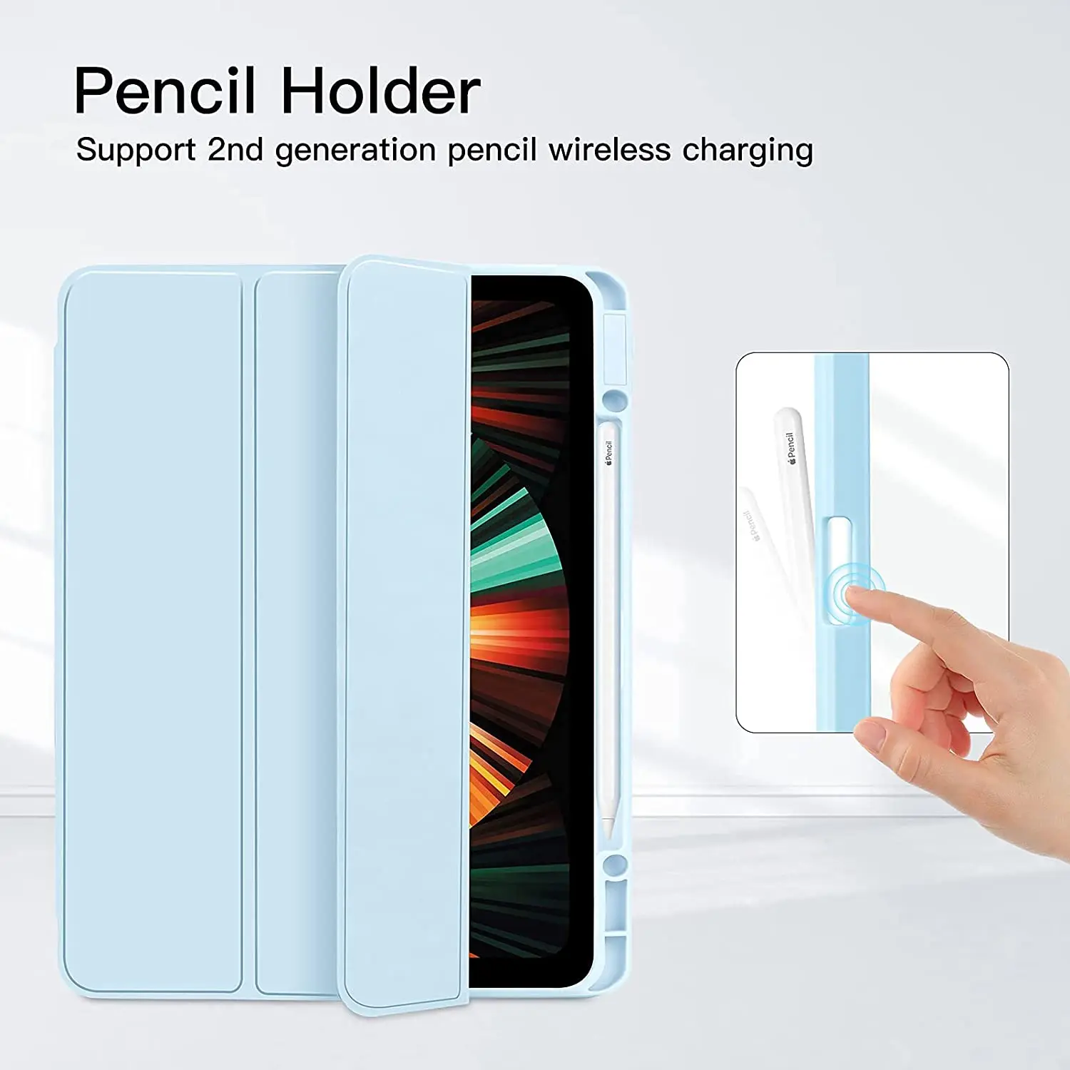 Detached Magnetic Split Protective Cover for Ipad 10.2 9th 8th Generation Pro 11 2021 m1 10.5 Air 3 4 10.9 Smart Folio Hard Case