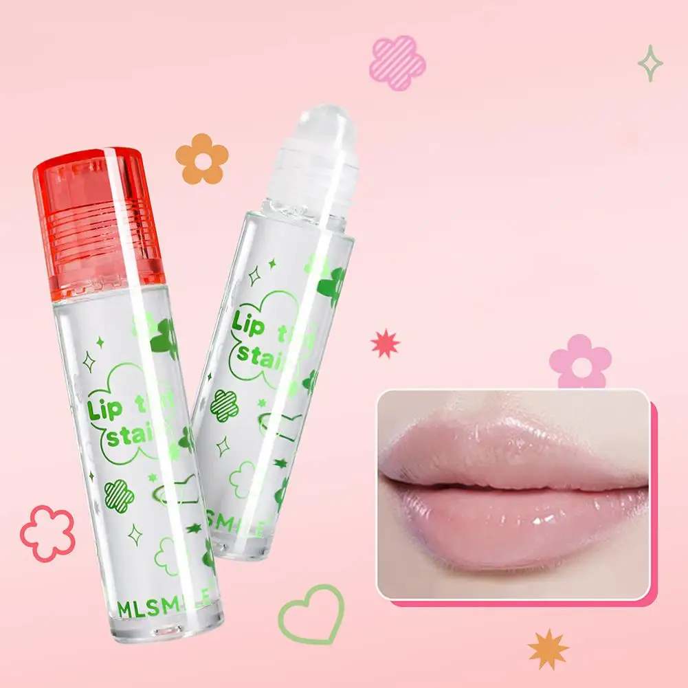 Nuevo aceite labial transparente hidratante, prebase labial Roll-On de fruta, Cosméticos hidratantes para labios, cuidado del brillo, bálsamo hidratante para labios Y8L5