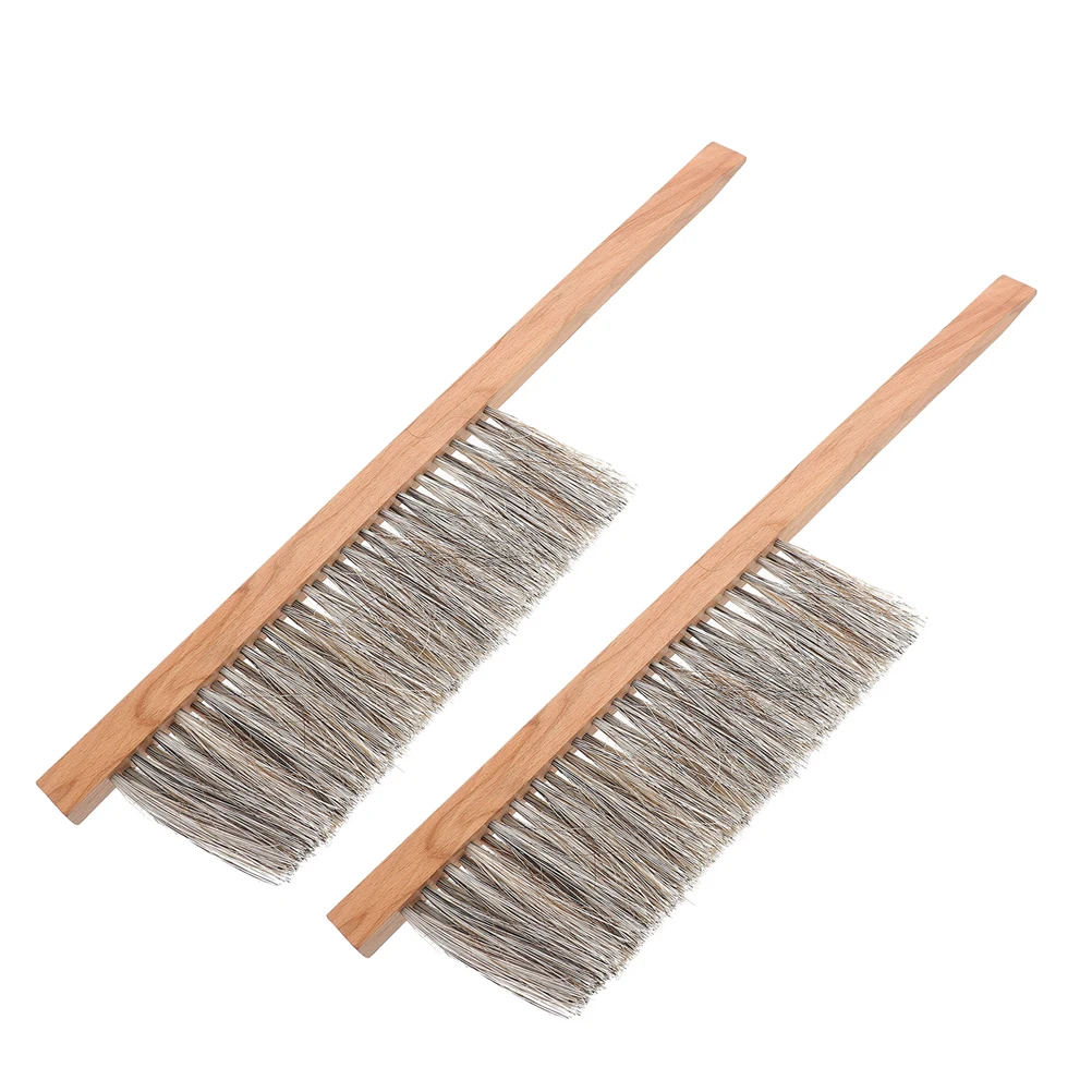 

2pcs Beehive Cleaning Brush Soft Bristles Efficient Design Beekeeping Tools PVC Wooden Frames Hive Sweep Bees Wellbeing Reliable