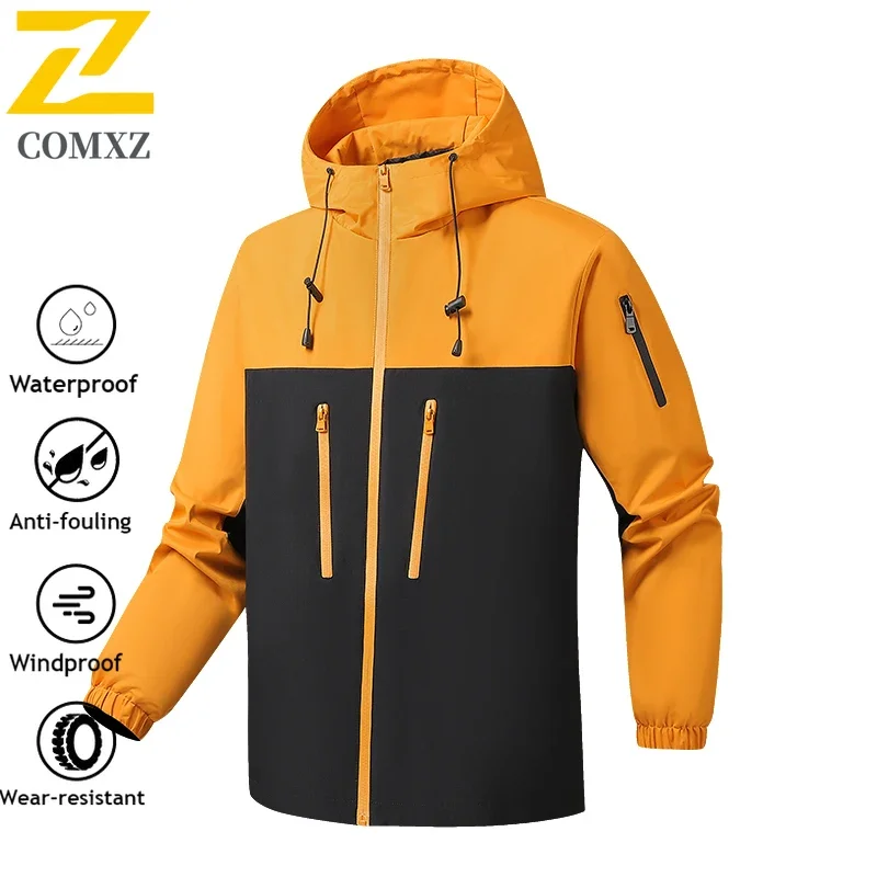 

EiAO Autumn Men's Hiking Jacket Waterproof Windproof Windbreaker Women Outdoor Camping Trekking Fishing Jackets Trendy Rush Coat