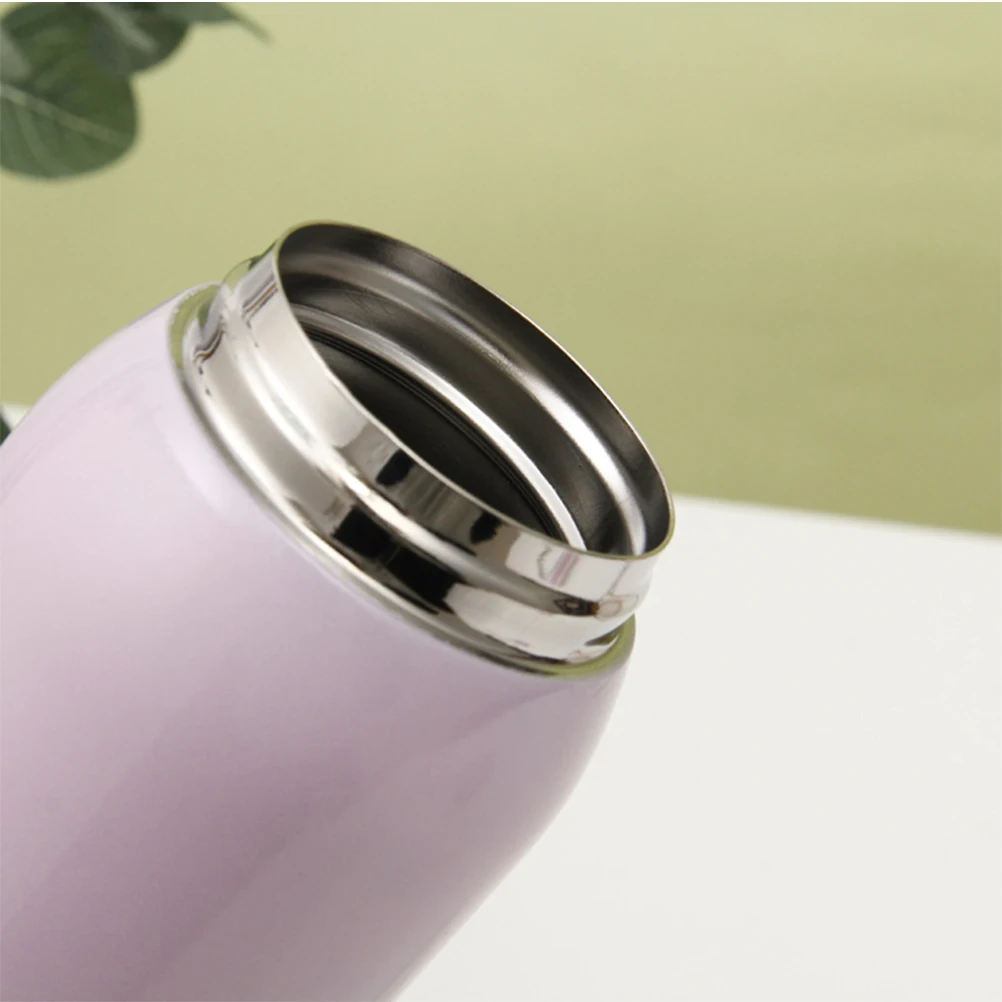 

480Ml Stainless Steel Vacuum Insulated Bottle Pink Sports Water Bottle For Students Leakproof Straw Cup Portable