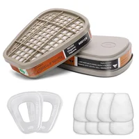 Cartuchos de carbón activado 6001, filtro 501 5N11, repuesto para respiradores de 3m, adecuado para máscara de Gas 6100/6200/7501/7502/6502/6800