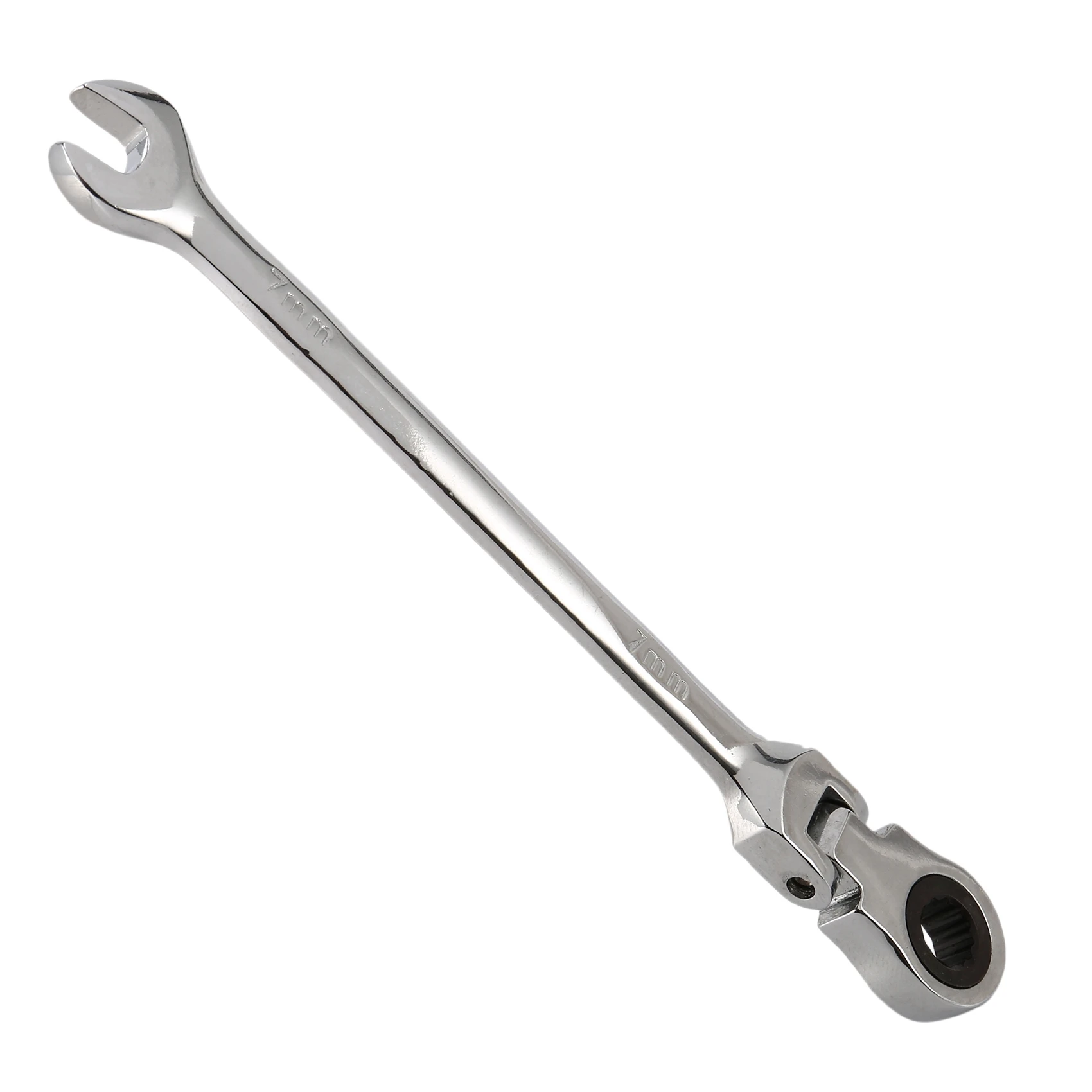 

A04G-2X 7Mm Flexible Head Ratchet Action Wrench Spanner Nut Tool