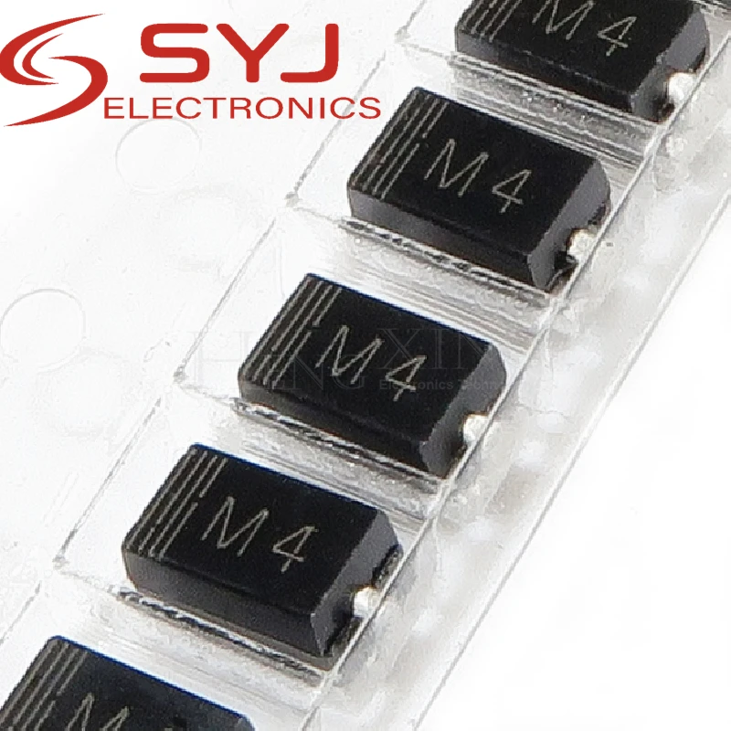 10ชิ้นผ้าไหม IN4004 1N4004แพทช์ M4หน้าจอ rectifier DO-214AC ไดโอด SCHOTTKY