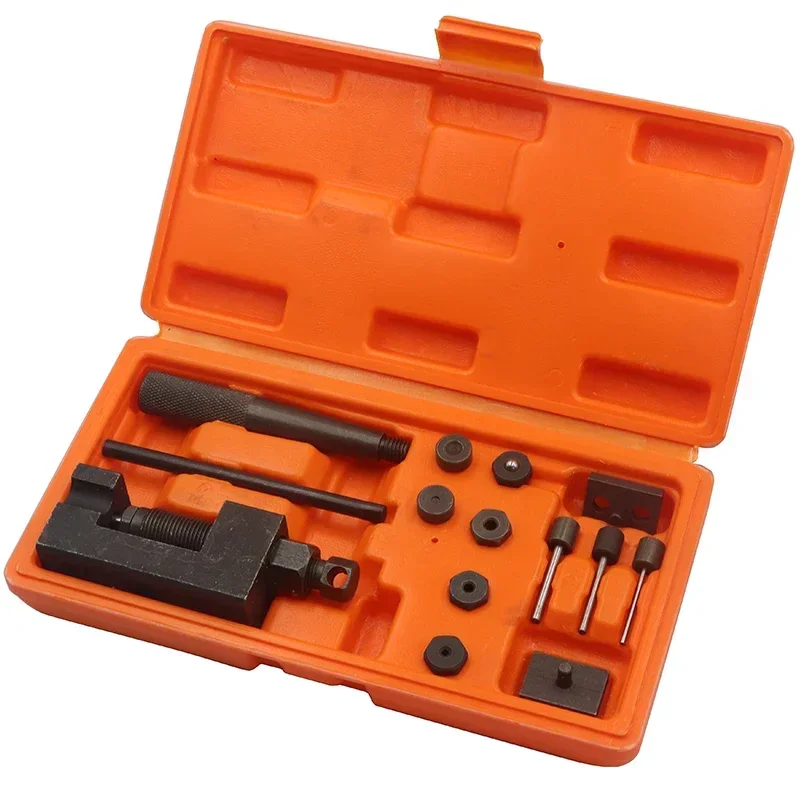 

520/525/530 Scooter ATV Motorcycle Splitter Heavy Chain Breaker Cutter Riveter Tool Kit Durable Motorcycle Repair Tools with box