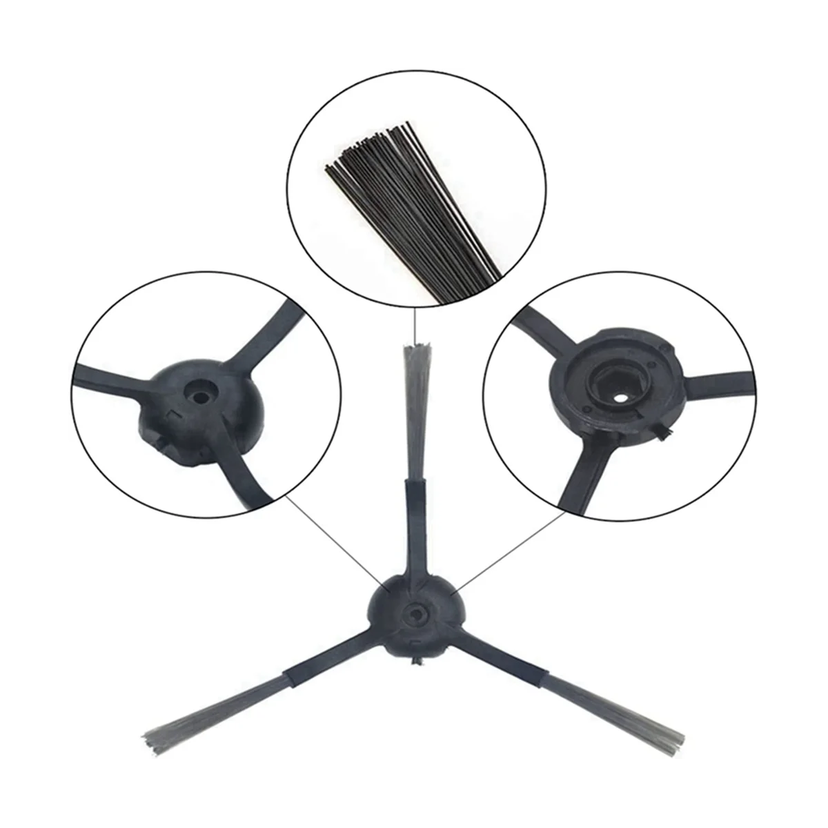 Accesorios de repuesto de filtro Hepa de Cepillo Lateral para Robot aspirador Xclea H30 / H40 / PLUS QYSDJ01