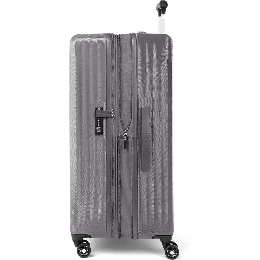 Lightweight Expandable Hardshell Polycarbonate Spinner Luggage, 8 Wheels, Large Capacity Suitcase, Shaded Color Options