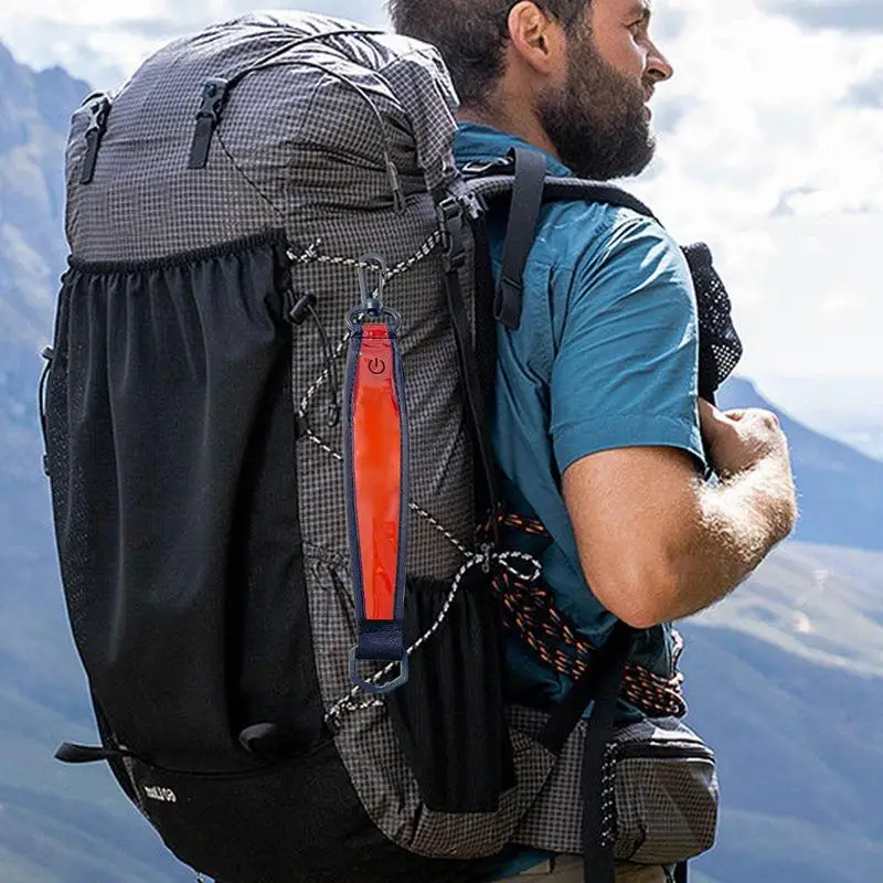 Reflective Backpack Pendants Luminous High Visibility Reflective Straps Backpack Tag Luminous Pendants For Running Cycling