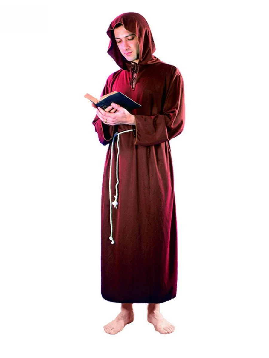 Costume de Robin des Chaperons pour hommes adultes, tenue de mascarade d'halloween Par, matériau en Polyester, menton traditionnel...
