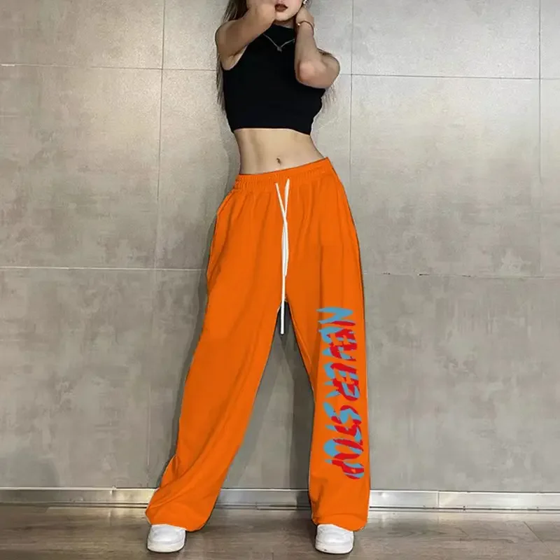 

Summer New Thin Women's Loose Casual Jogging Sweatpants American Retro Hip-hop Street Dance Pants Korean Y2k Streetwear Women