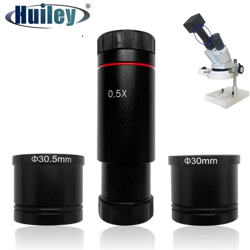 C-mount Adapter Lens C Mount Lens for USB Industrial Camera Digital Eyepiece Connected Microscope Reduction Relay Lens 0.3X 0.4X