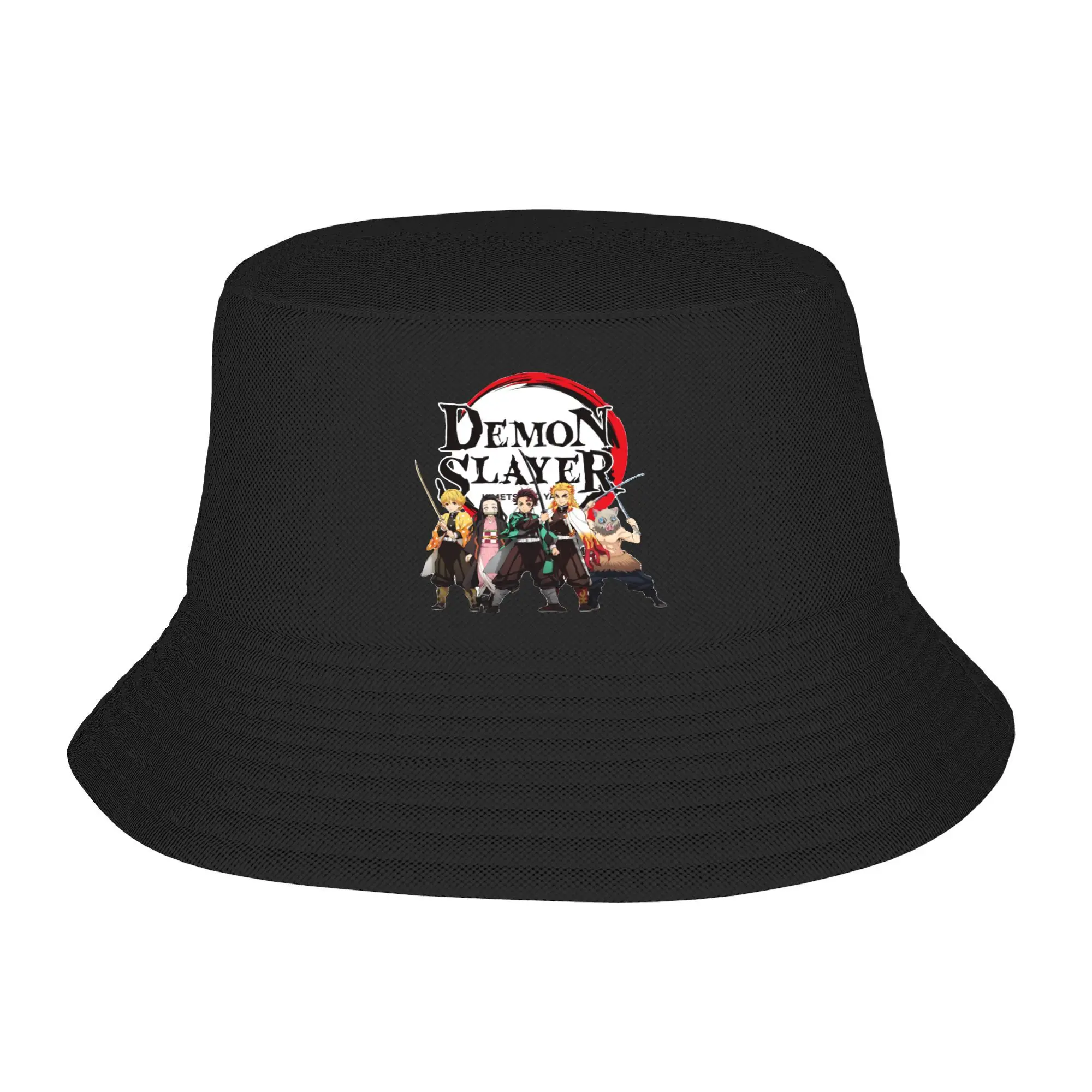 

Kamado Nezuko Bucket Hats Spring Picnic Headwear Accessories Demon Slayer Fisherman Cap for Outdoor Sport Men Women Ispoti Hat