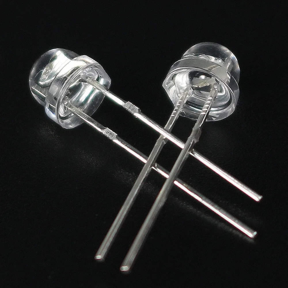 200PCS F5 Bright Straw Hat Light Emitting Diode 5MM Blue Green Red Yellow White Super Bright Light Emitting