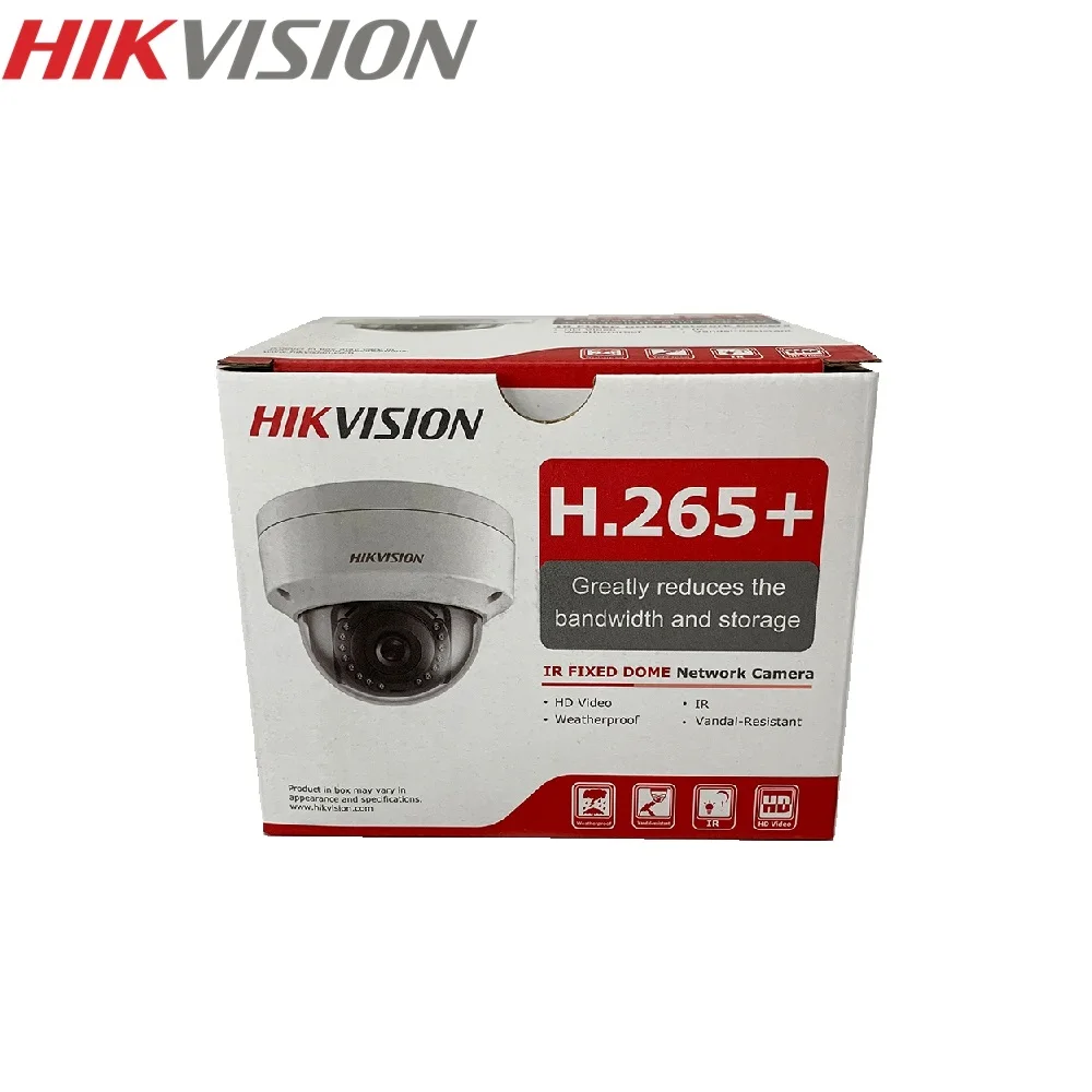 HikvisionDS-2CD1143G0-I H.265 4MP POE IP Camera Support ONVIF  Hik-Connect APP Remote Firmware Upgrade IR 30m