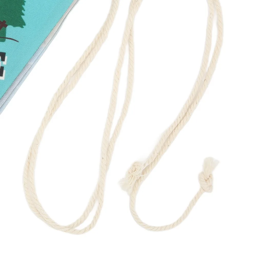 10Pcs/Set 3 Meter Camping String Flag 10 Pieces Set Polyester-cotton Fabric Pennant Banner Pennant Decor Party Decorations