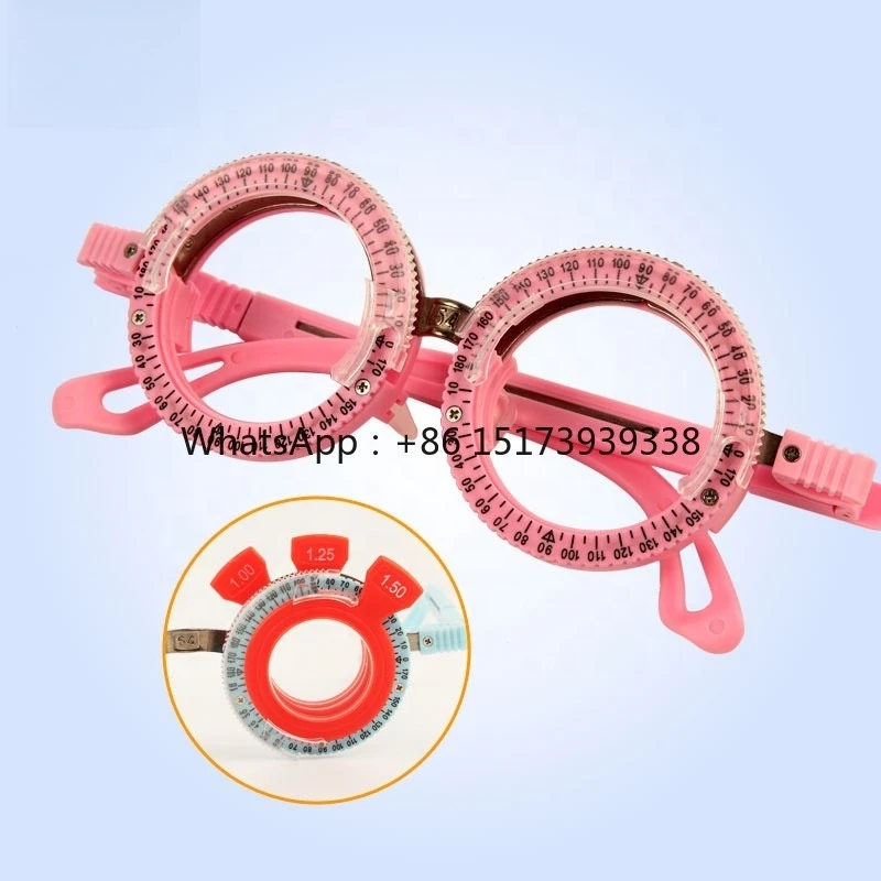 Light Plastic Trial Glasses Optometry Trial Frame With Titanium Material
