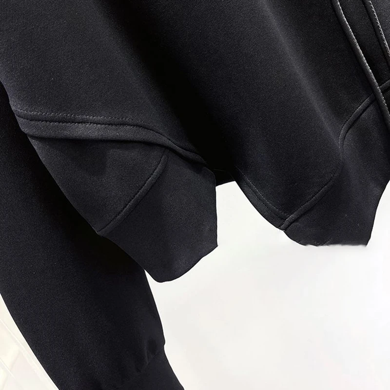 Korean Fashion Solid Color Hoodless Sweatshirt Women's Spring and Autumn New Temperament Loose Thin Niche Design Short Top