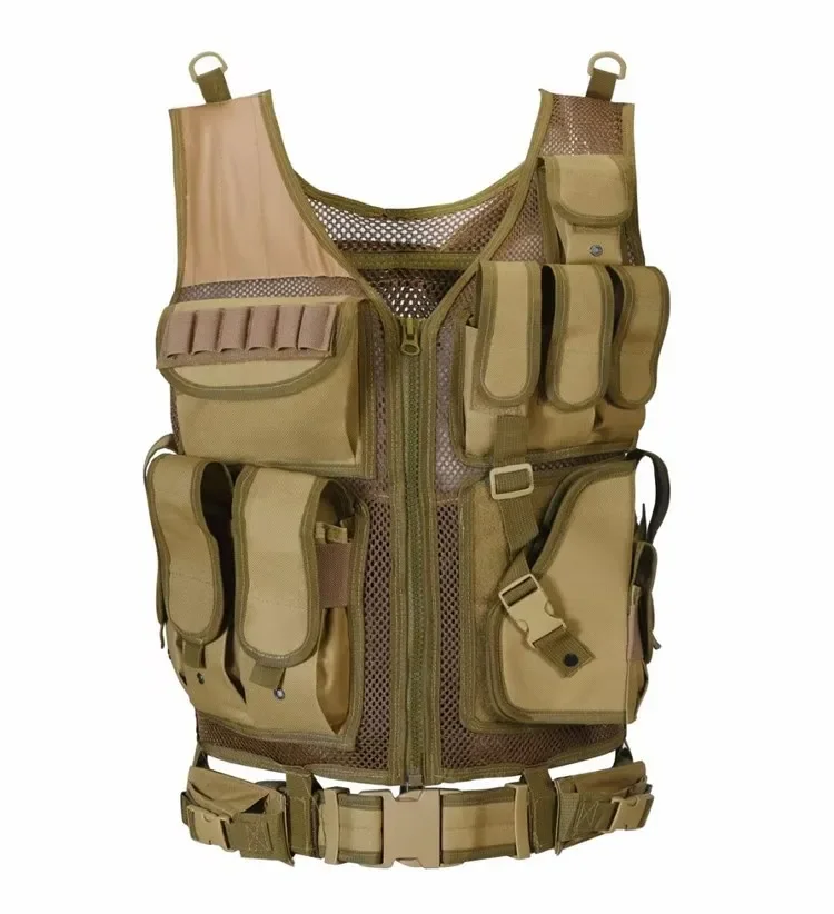 Multifunctionele Militaire Tactische Vest Anti Lekke Kleding Mesh Ademende Zomer Cs Tops Outdoor Beschermende Kleding