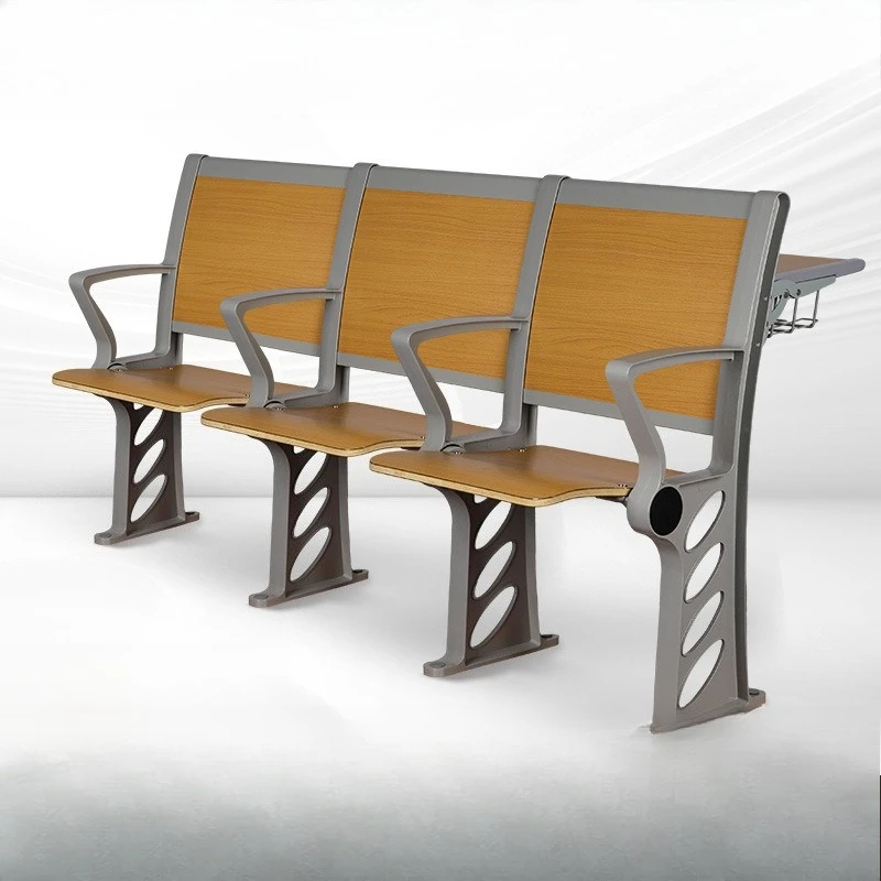 

Aluminum Alloy Ladder Classroom Row Chairs Row Multimedia Solid Wood Student Desks and Chairs Lecture Hall Seats Auditorium