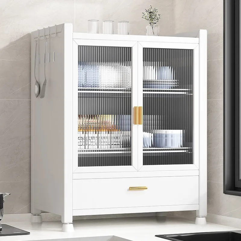 Kitchen Multifunctional Shelves Home Countertops Microwave Oven Small Dish Storage Rack Drain Dish Rack Cupboard