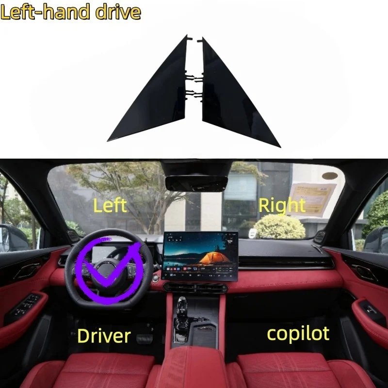 

For Tesla Model 3/Model Y car accessories - rearview mirror triangle decorative panel - 2287.3013 - 2287.3014