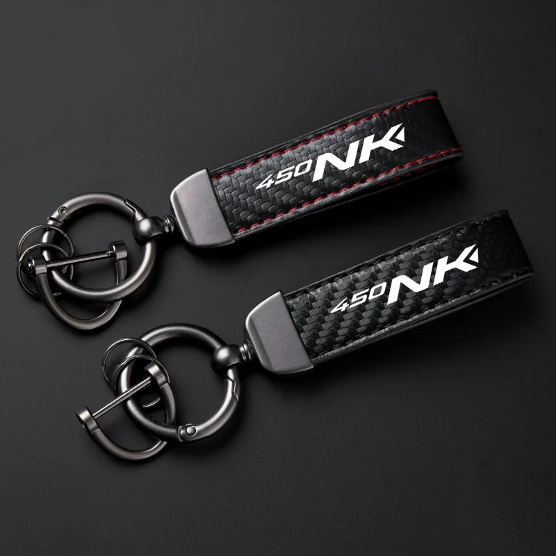 For CFMOTO 450NK 450SR 450SS 450 SR-S NK NK450 New Classic Motocycle Keychain Holder Keyring Carbon Fiber Accessories Key chain